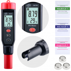 Miernik pH i temperatury Tester ATC z autokalibracją GM760