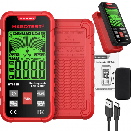 MIERNIK POLA ELEKTROMAGNETYCZNEGO TESTER FAL RADIOWYCH 200uT 2000V/m 200mW