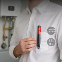 HIGH-SENSITIVITY GAS LEAK DETECTOR METHANE PROPANE BUTANE COMBUSTIBLE GASES + ALARM + BATTERIES