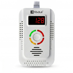 DETEKTOR CZUJNIK GAZÓW PALNYCH METAN GAZ ZIEMNY ALARM DŹWIĘK ZASILANIE 230V